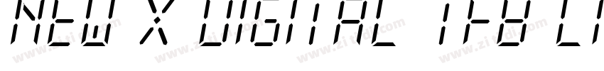 New X Digital tfb Li字体转换